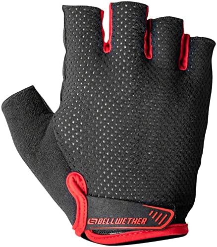 GUANTES BELLWETHER GEL SUPREME NEGRO/ROJO CHICO