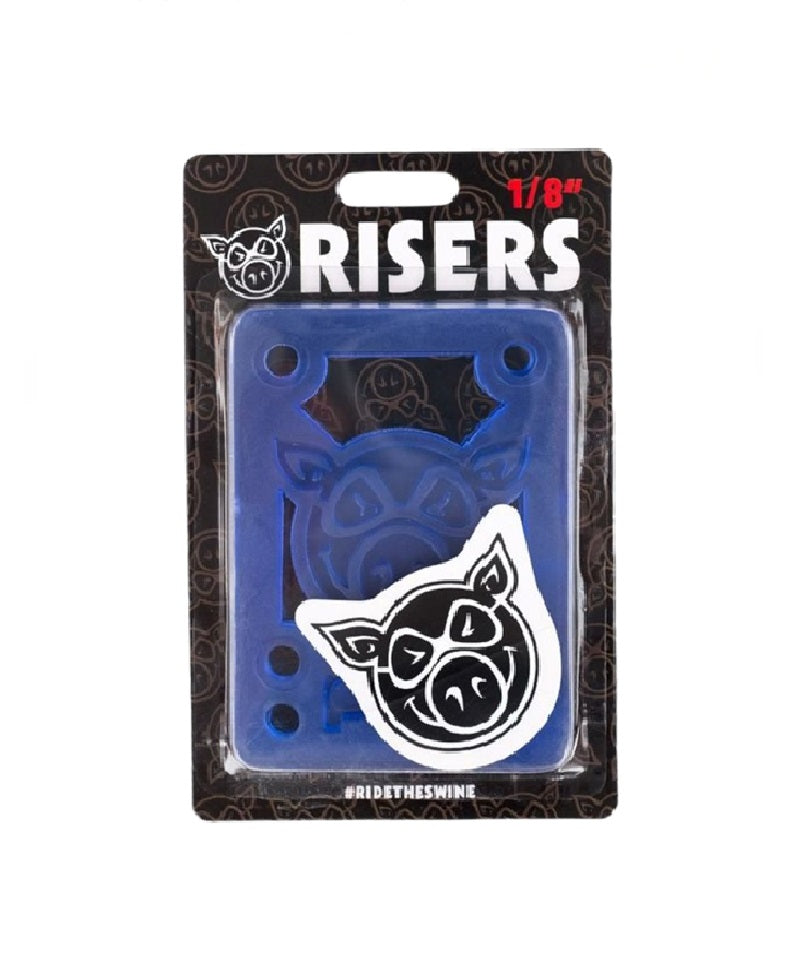 ELEVADORES PARA PATINETA -PIG 1/8" HARD RISERS BLUE