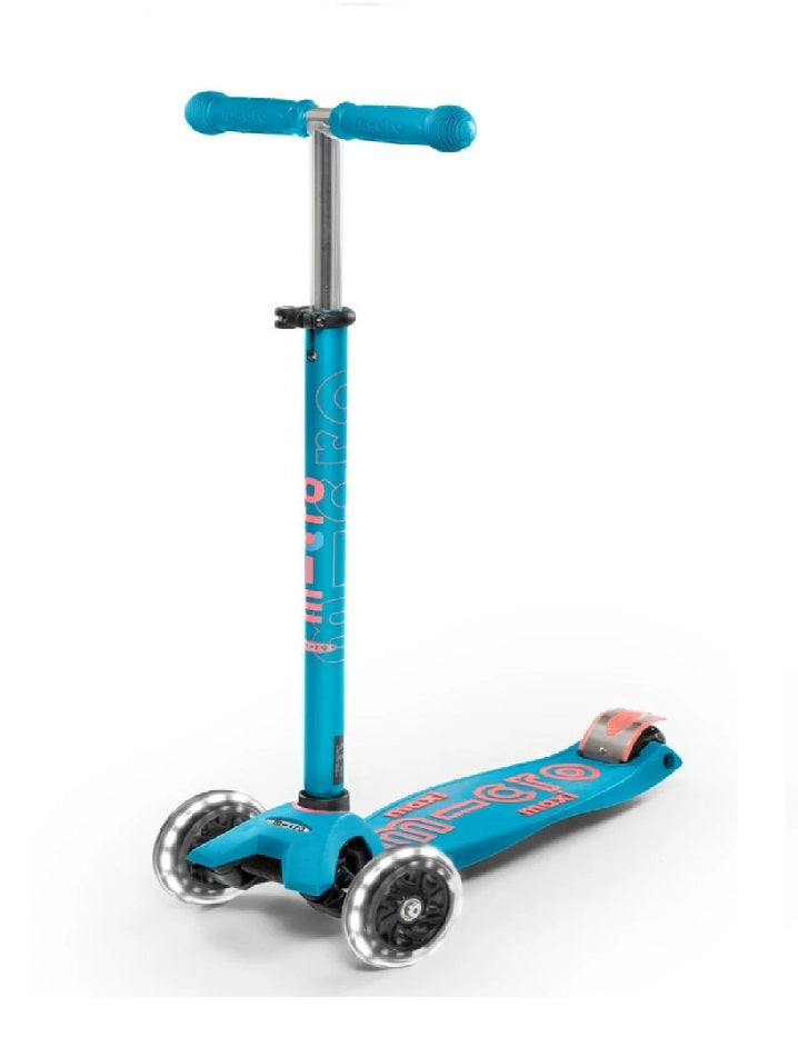SCOOTER MICRO MAXI DELUXE LED AQUA (REM12903)