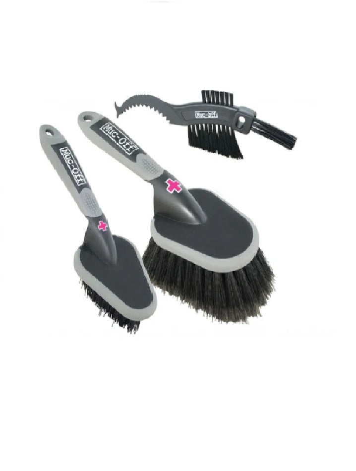 MUC-OFF SET DE 3 CEPILLOS