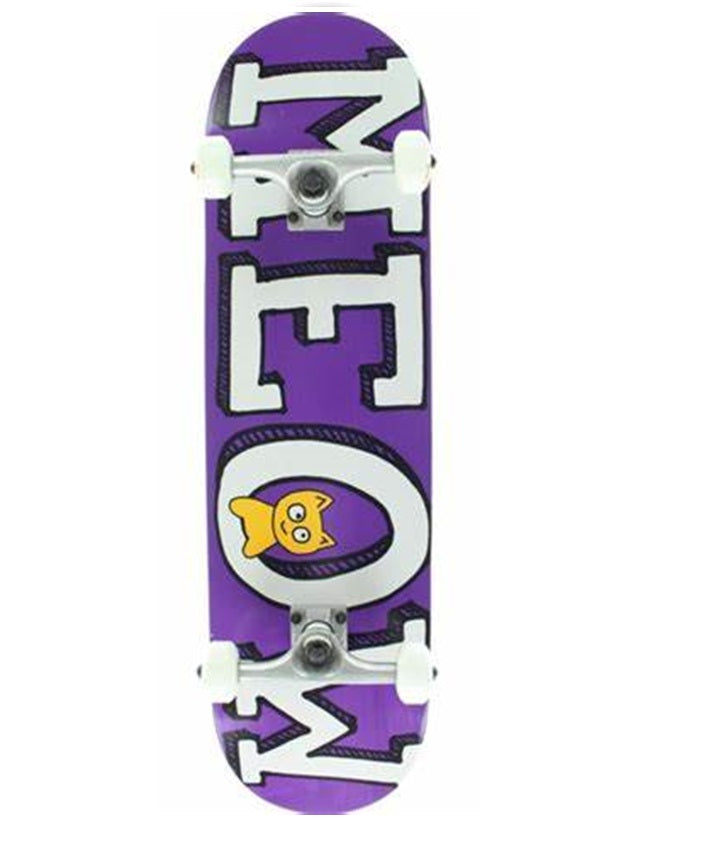 PATINETA COMPLETA MEOW SKATYEBOARDS LOGO PURPLE COMPLETE 8.25