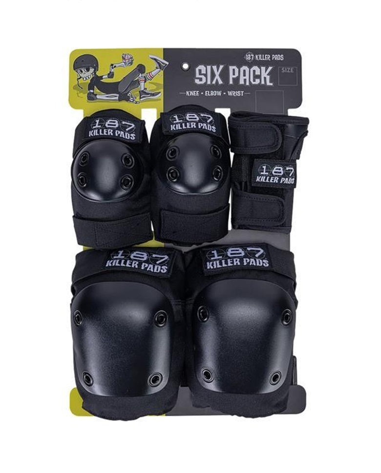 PROTECCIONES 187 KILLER PADS PADS 6 PACK BLACK -S/M