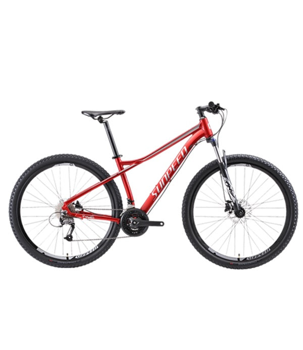 BICICLETA SUNPEED NEW ONE 2X9 RED SILVER R29 TALA 17