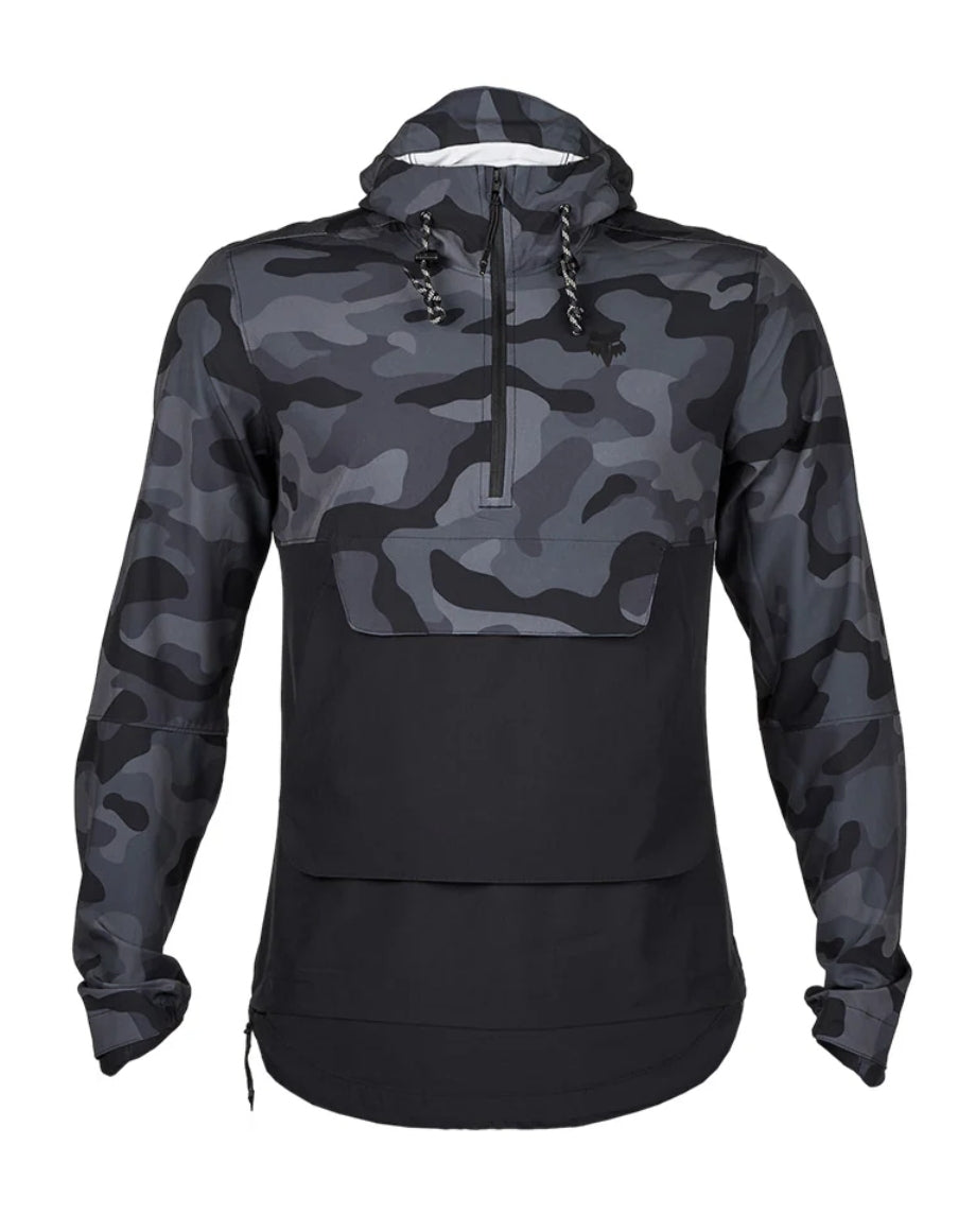 SUDADERA FOX RANGER WIND NEGRO CAMO