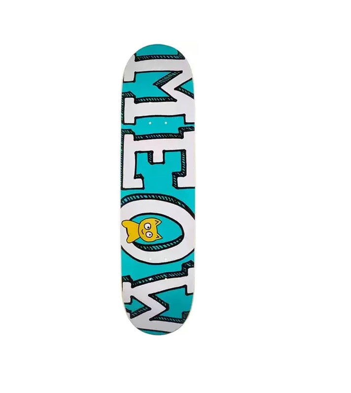 PATINETA-MEOW-LOGO TEAL 8IN (B)