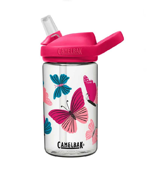 ÁNFORA CAMELBAK EDDY KIDS 400ML TRANSPARENTE ROJO MARIPOSAS