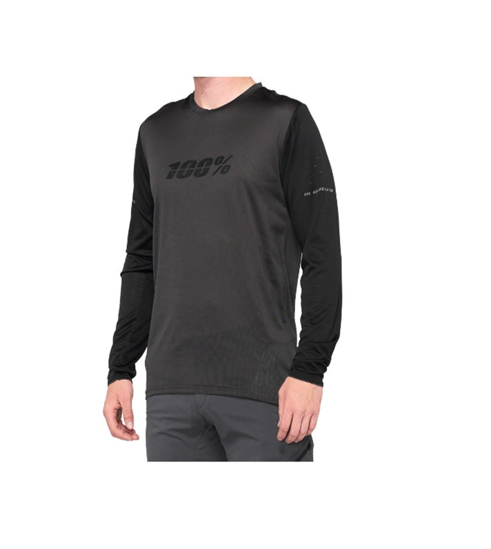 JERSEY RIDECAMP LONG SLEEVE BLACK/CHARCOAL TALLA XL