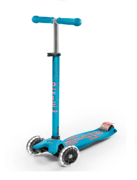 SCOOTER MICRO MAXI DELUXE LED AQUA (REM12416)