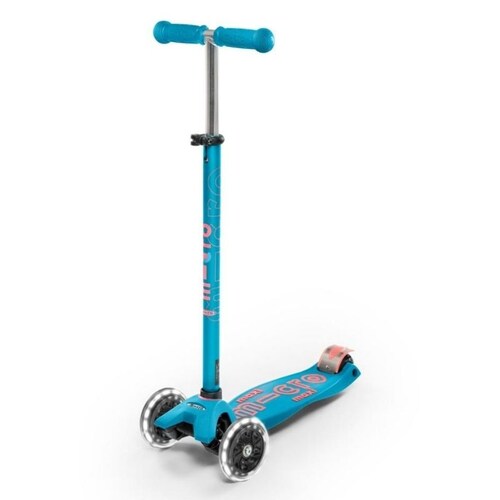 SCOOTER MICRO MAXI DELUXE LED AQUA (REM12955)