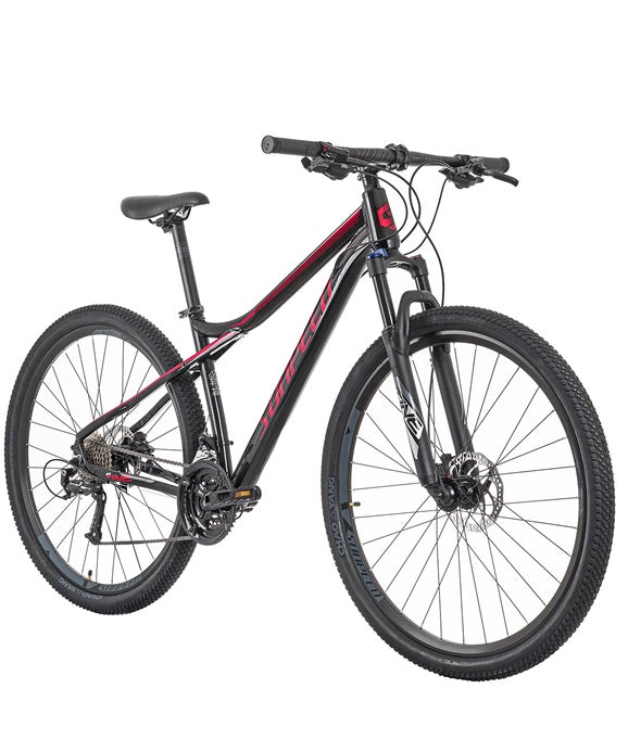 BICICLETA SUNPEED NEW ONE 2X9 BLACK RED R29 TALLA 15.5