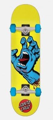 PATINETA-SANTA CRUZ-SCREAMING HAND MINI 7.75  X 30 BLUE-YELOW