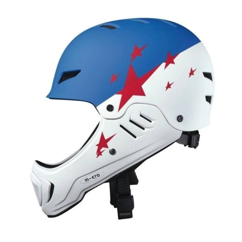 MICRO CASCO RACING-WHITE BLUE (REM12055)