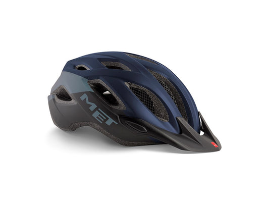 CASCO MET CROSSOVER AZUL/GRIS