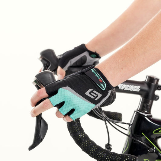 GUANTES BELWETHER DAMA ERGO GEL NEGRO/AQUA