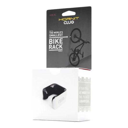 SOPORTE DE PARED CLUG PARA BICICLETA MTB XL 58-69 MM BLANCO/NEGRO