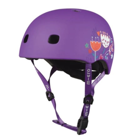 MICRO CASCO FLORAL PURPLE
