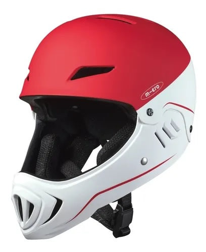 MICRO CASCO RACING WHITE RED (REM9931)